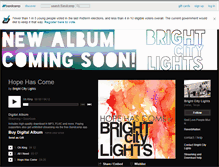 Tablet Screenshot of brightcitylightsmusic.bandcamp.com