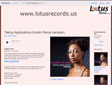 Tablet Screenshot of lotusrecords.bandcamp.com