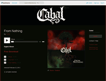 Tablet Screenshot of cabalmetal.bandcamp.com