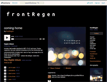 Tablet Screenshot of frontregen.bandcamp.com