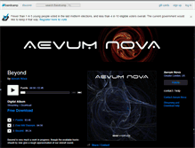 Tablet Screenshot of aevumnova.bandcamp.com