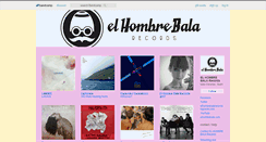 Desktop Screenshot of elhombrebalarecords.bandcamp.com