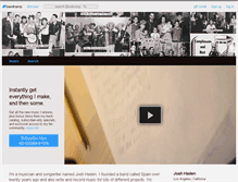 Tablet Screenshot of joshhaden.bandcamp.com