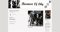 Desktop Screenshot of becauseoflily.bandcamp.com