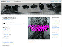 Tablet Screenshot of goddamnrobots.bandcamp.com