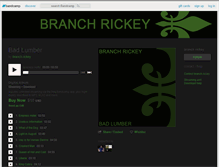 Tablet Screenshot of branchrickey.bandcamp.com
