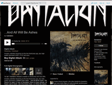 Tablet Screenshot of dantalion.bandcamp.com