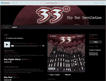 Tablet Screenshot of 33degrees.bandcamp.com