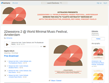 Tablet Screenshot of 22tracks.bandcamp.com