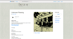 Desktop Screenshot of firsttodie.bandcamp.com