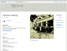 Tablet Screenshot of firsttodie.bandcamp.com