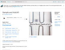 Tablet Screenshot of occasionalrecords.bandcamp.com