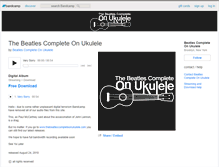 Tablet Screenshot of beatlescompleteonukulele.bandcamp.com