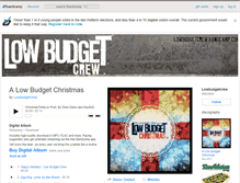 Tablet Screenshot of lowbudgetcrew.bandcamp.com