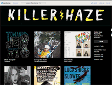 Tablet Screenshot of killerhazerecords.bandcamp.com