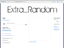 Tablet Screenshot of extrarandom.bandcamp.com