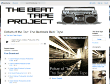 Tablet Screenshot of beattapeproject.bandcamp.com