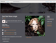 Tablet Screenshot of gingersurecut.bandcamp.com