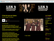 Tablet Screenshot of les3fromages.bandcamp.com