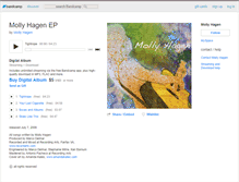 Tablet Screenshot of mollyhagen.bandcamp.com