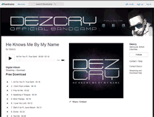 Tablet Screenshot of dezcry.bandcamp.com