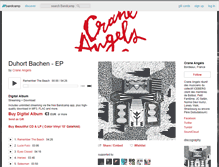 Tablet Screenshot of craneangels.bandcamp.com