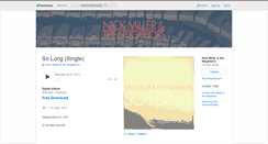 Desktop Screenshot of listentonickmiller.bandcamp.com