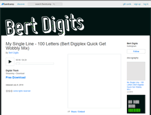 Tablet Screenshot of bertdigits.bandcamp.com
