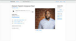 Desktop Screenshot of kareemtaylor.bandcamp.com