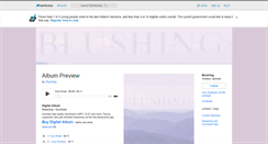 Desktop Screenshot of blushing.bandcamp.com