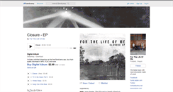 Desktop Screenshot of forthelifeofme.bandcamp.com