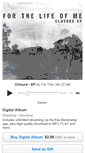 Mobile Screenshot of forthelifeofme.bandcamp.com
