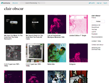 Tablet Screenshot of clairobscur.bandcamp.com