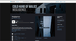 Desktop Screenshot of coldhandofmalice.bandcamp.com