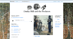 Desktop Screenshot of lindseymillsandthepredators.bandcamp.com