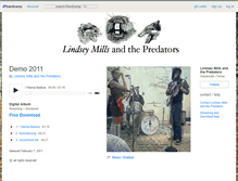 Tablet Screenshot of lindseymillsandthepredators.bandcamp.com