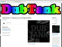 Tablet Screenshot of dubtank.bandcamp.com