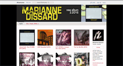 Desktop Screenshot of mariannedissard.bandcamp.com