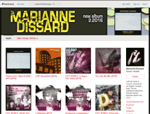 Tablet Screenshot of mariannedissard.bandcamp.com