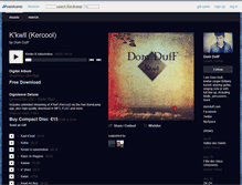 Tablet Screenshot of domduff.bandcamp.com