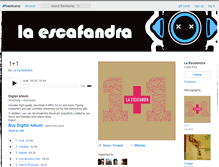 Tablet Screenshot of escafandra.bandcamp.com
