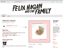 Tablet Screenshot of felixhagan.bandcamp.com