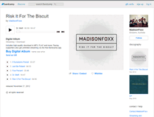 Tablet Screenshot of madisonfoxx.bandcamp.com