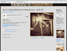 Tablet Screenshot of meaninginmasterpiece.bandcamp.com