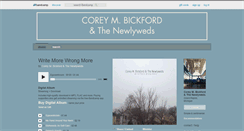 Desktop Screenshot of coreymbickford.bandcamp.com