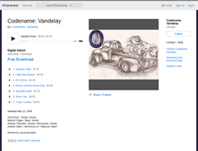 Tablet Screenshot of codenamevandelay.bandcamp.com