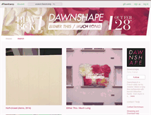 Tablet Screenshot of dawnshape.bandcamp.com
