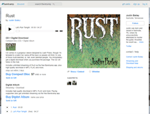 Tablet Screenshot of justinbailey.bandcamp.com