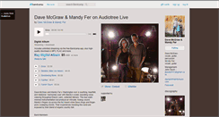 Desktop Screenshot of davemcgrawandmandyfer.bandcamp.com