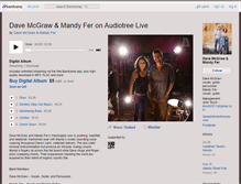 Tablet Screenshot of davemcgrawandmandyfer.bandcamp.com